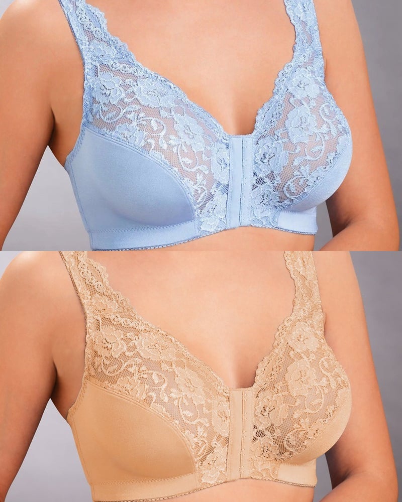 🎁1 acheté = 1 offert🎁 - Soutien-gorge en dentelle extensible à fermeture avant