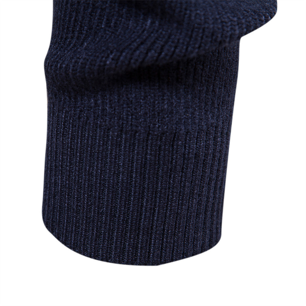 Men's Casual Warm Slightly Stretch Crew Neck Pullover Sweater