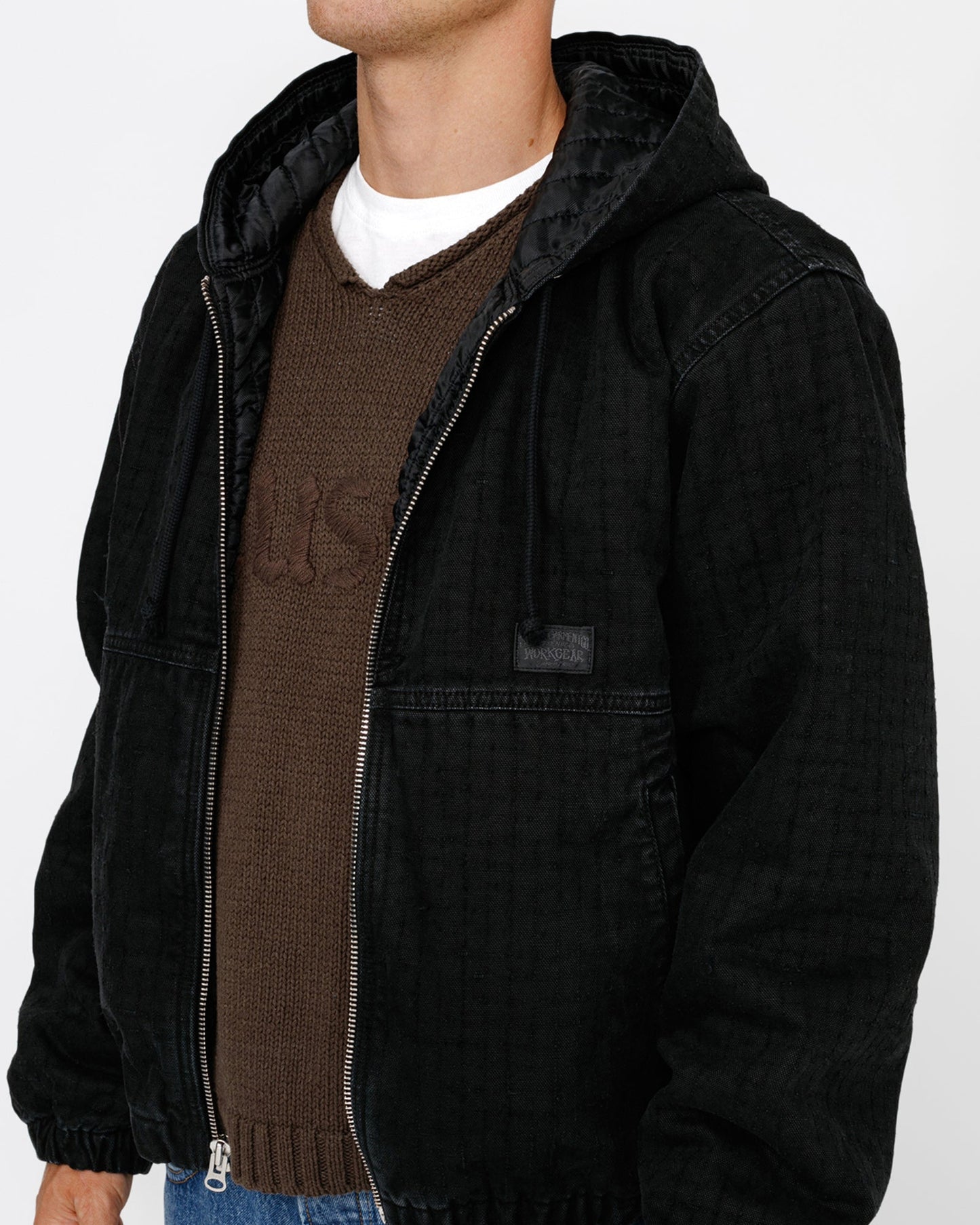 BLOUSON DE TRAVAIL TOILE AIGUILLETÉE