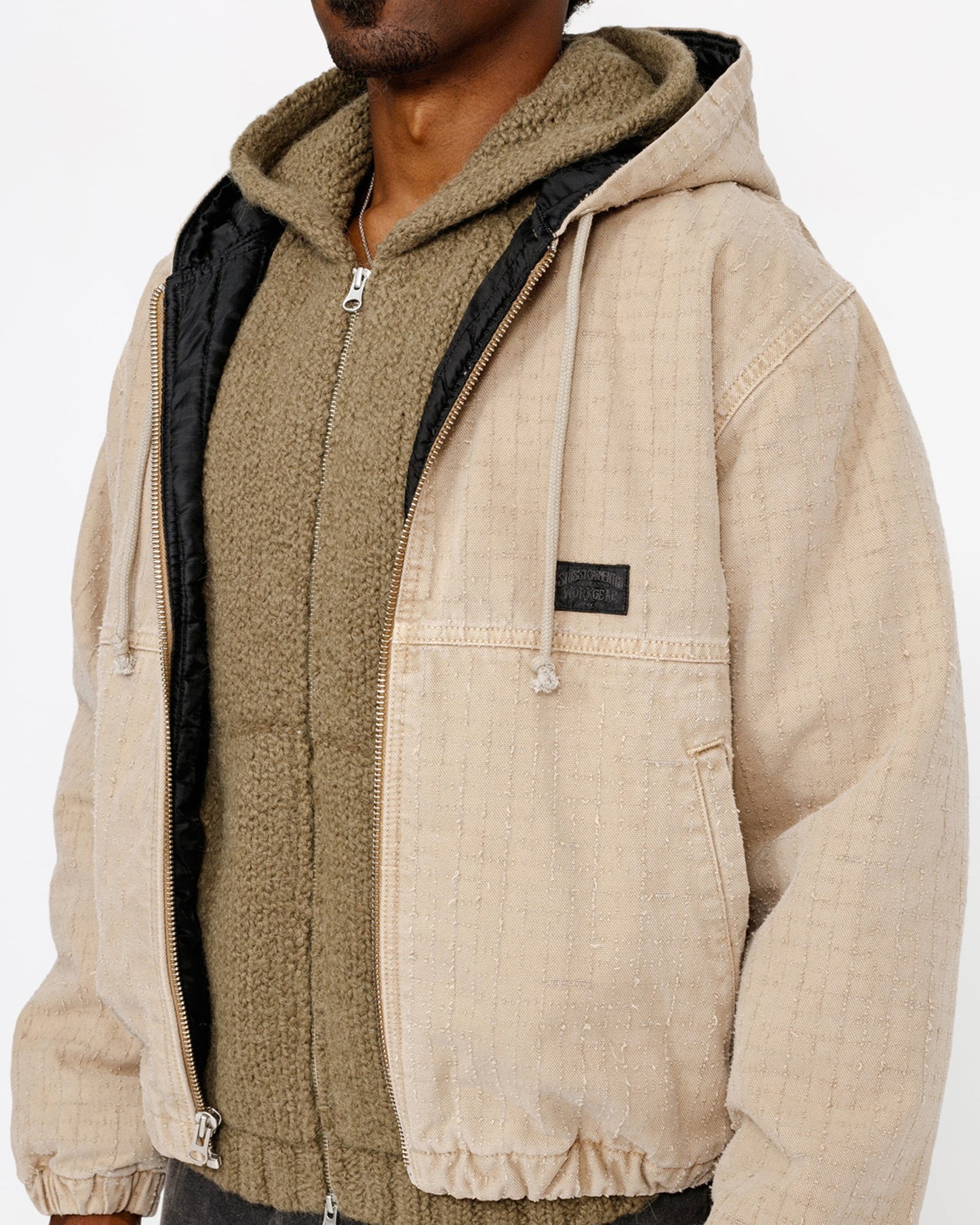 BLOUSON DE TRAVAIL TOILE AIGUILLETÉE