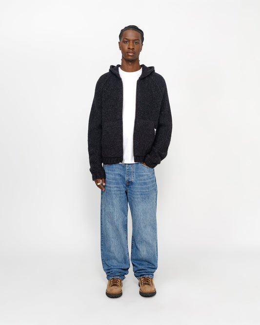 PULL À CAPUCHE ZIPPÉ EN MAILLE ÉPAISSE
