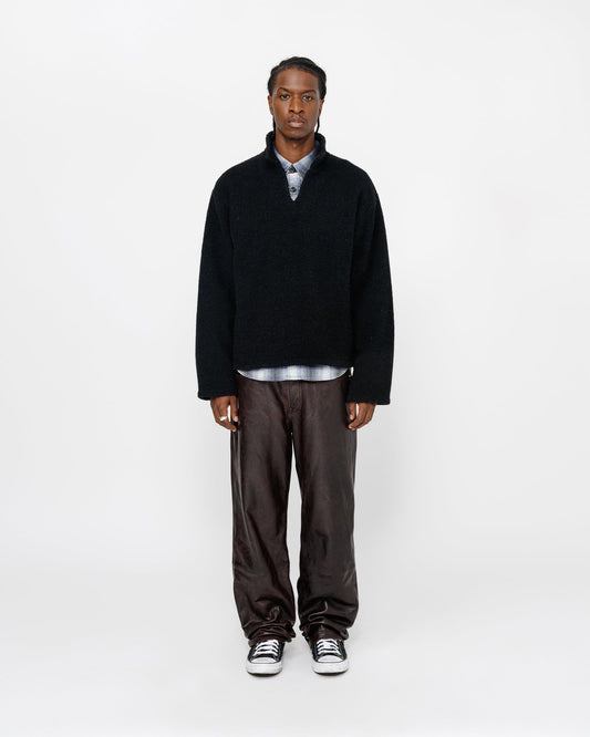 PULL OVER EN SHERPA MÉLANGE DE LAINE