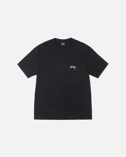 T-SHIRT EN COTON LISSE TEINT EN PIÈCE