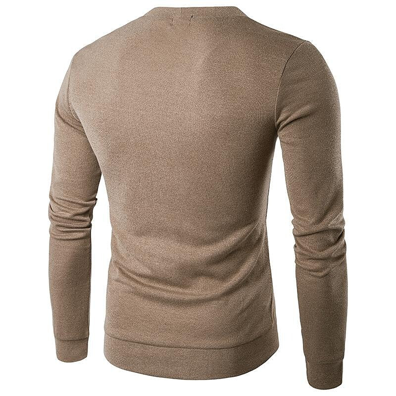 Cardigan en maille col V uni pour homme