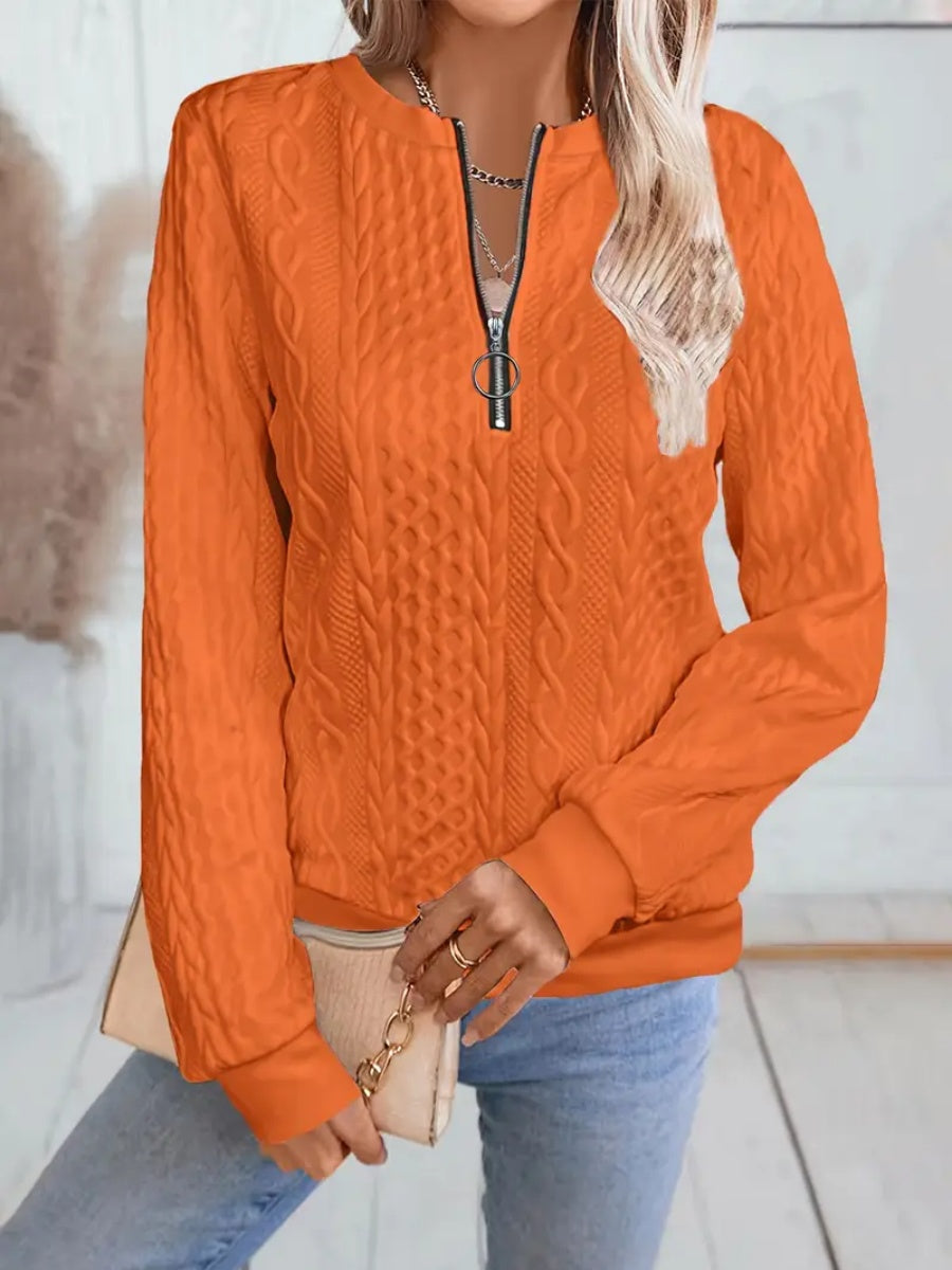 ✨Meilleures ventes 2025 - Sweat-shirt 1✨ Sweat-shirt élégant à imprimé serpent pour femme, fermeture éclair, manches longues, col rond, décontracté