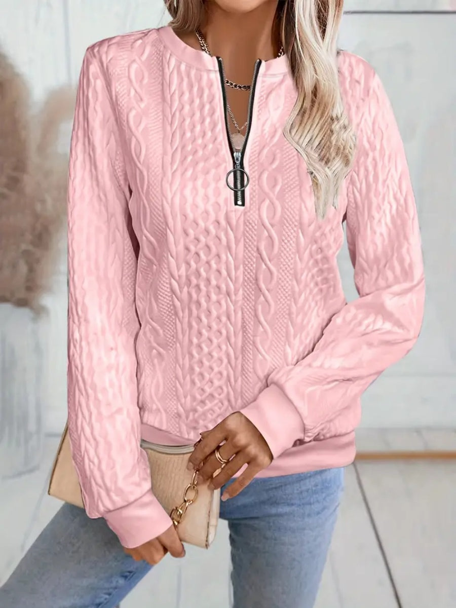 ✨Meilleures ventes 2025 - Sweat-shirt 1✨ Sweat-shirt élégant à imprimé serpent pour femme, fermeture éclair, manches longues, col rond, décontracté
