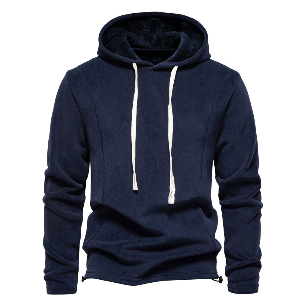 Pull à capuche pour homme avec cordon de serrage