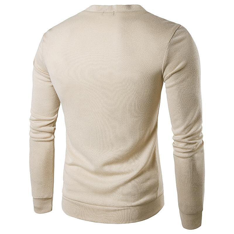 Cardigan en maille col V uni pour homme