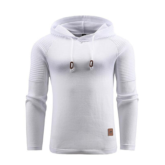 Herren Pullover Einfarbig Kapuzenpullover Basic Vintage-Stil Outdoor Alltag